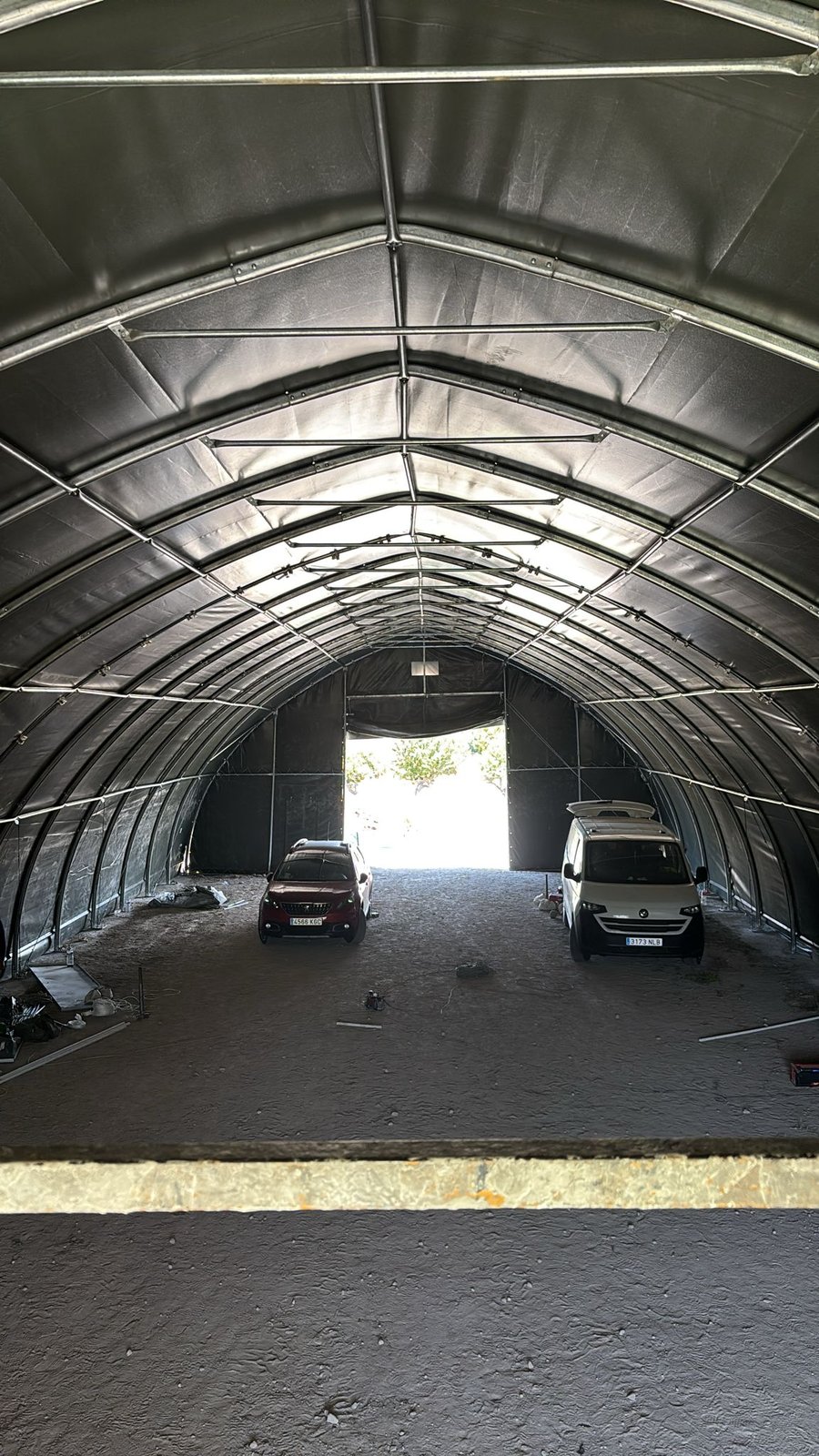 Tenda Agrícola em Almería · Vista interior