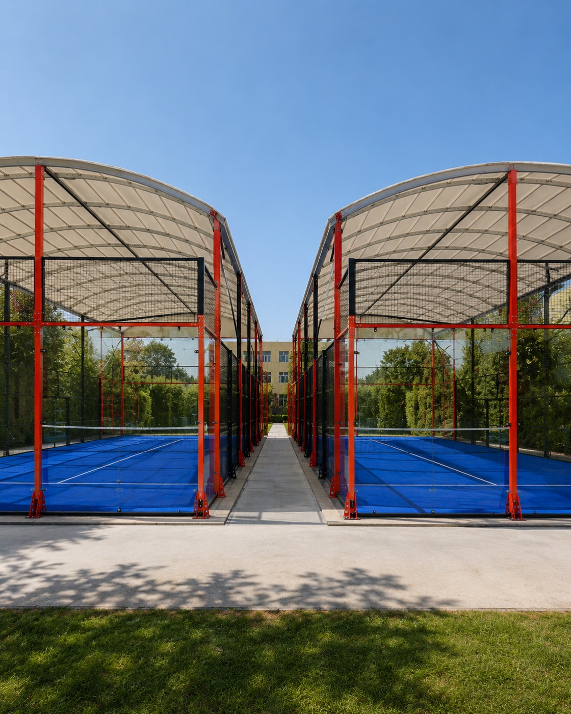 Cobertura para Pickleball 20 × 10 × 6 m