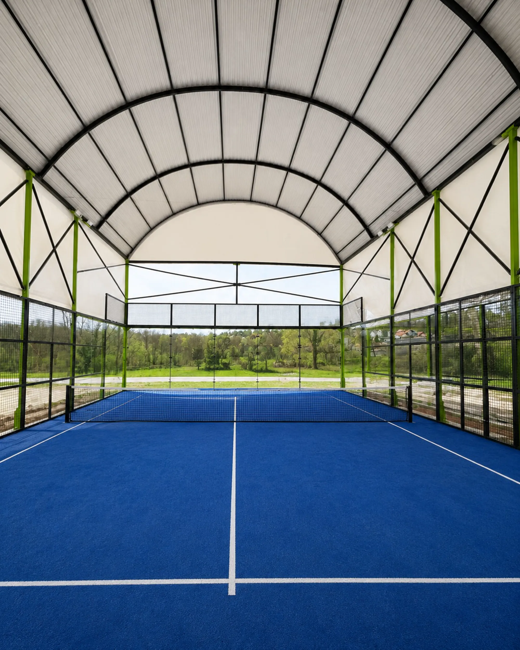 Cobertura de Pickleball 20 × 10 × 6 m