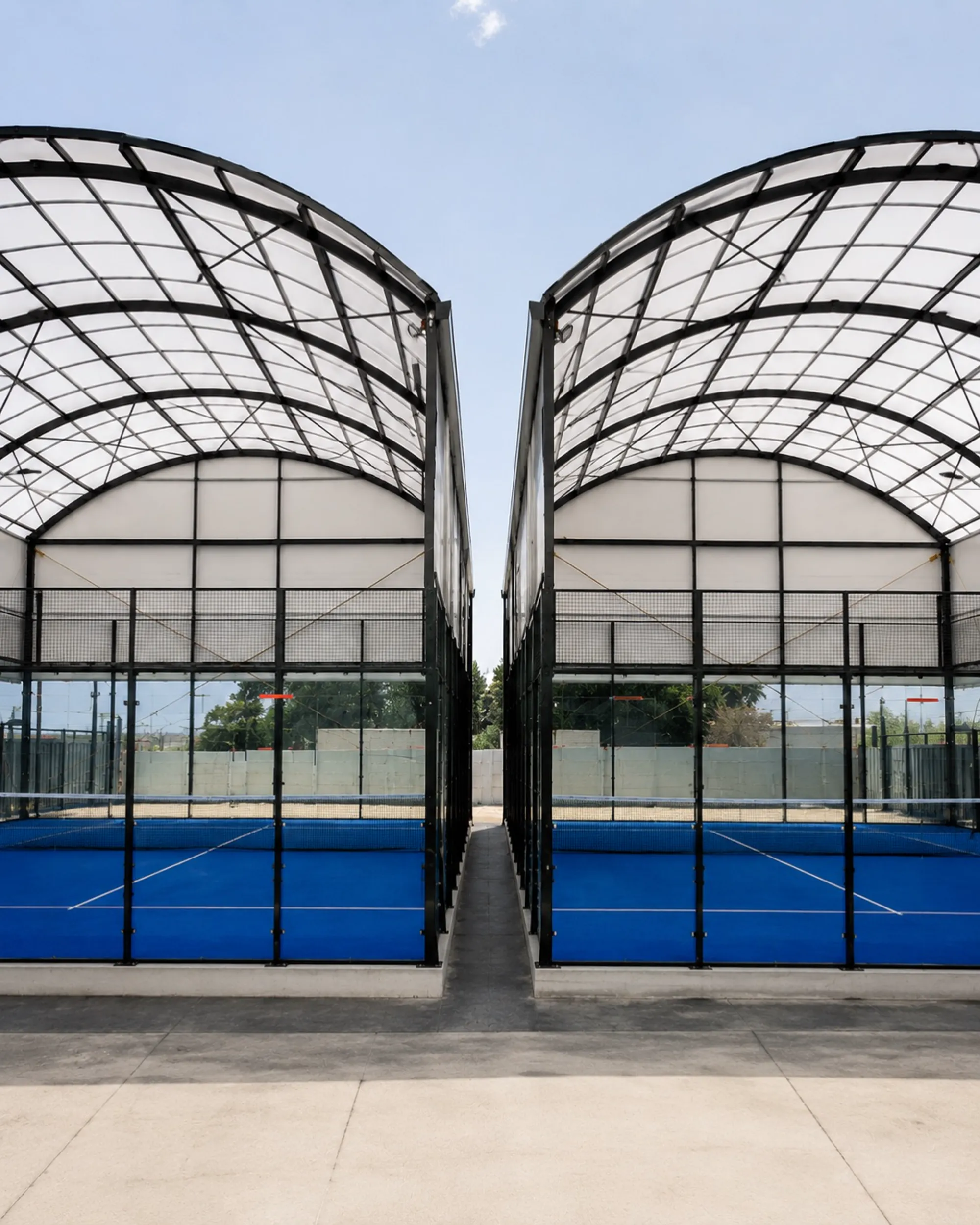 Cobertura de Pickleball 20 × 18 × 6 m