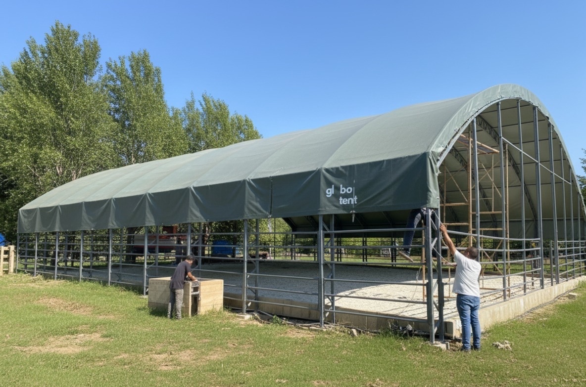 Cobertura para Picadeiro 20 × 20 × 6,5 m