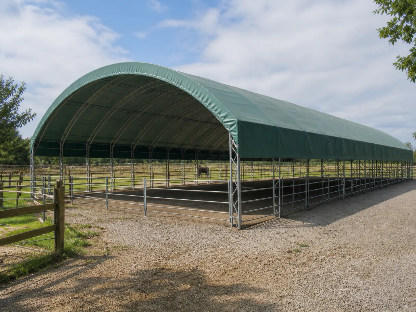Cobertura para Picadeiro 20 × 80 × 6,5 m