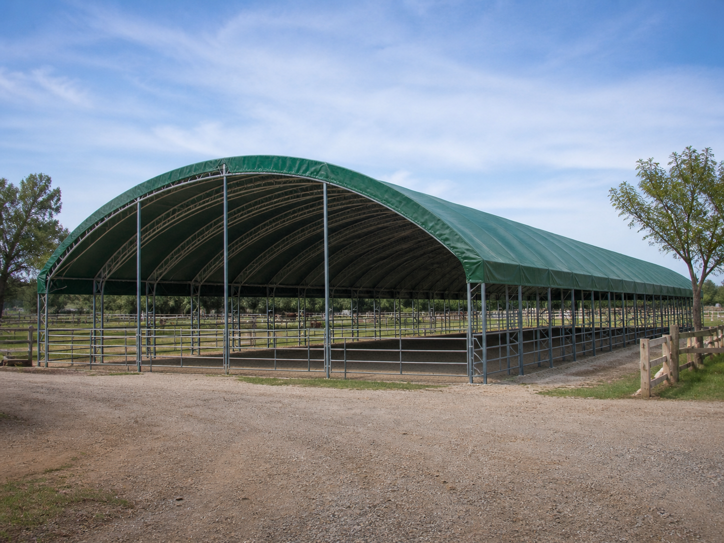 Cobertura para Picadeiro 25 × 45 × 7 m