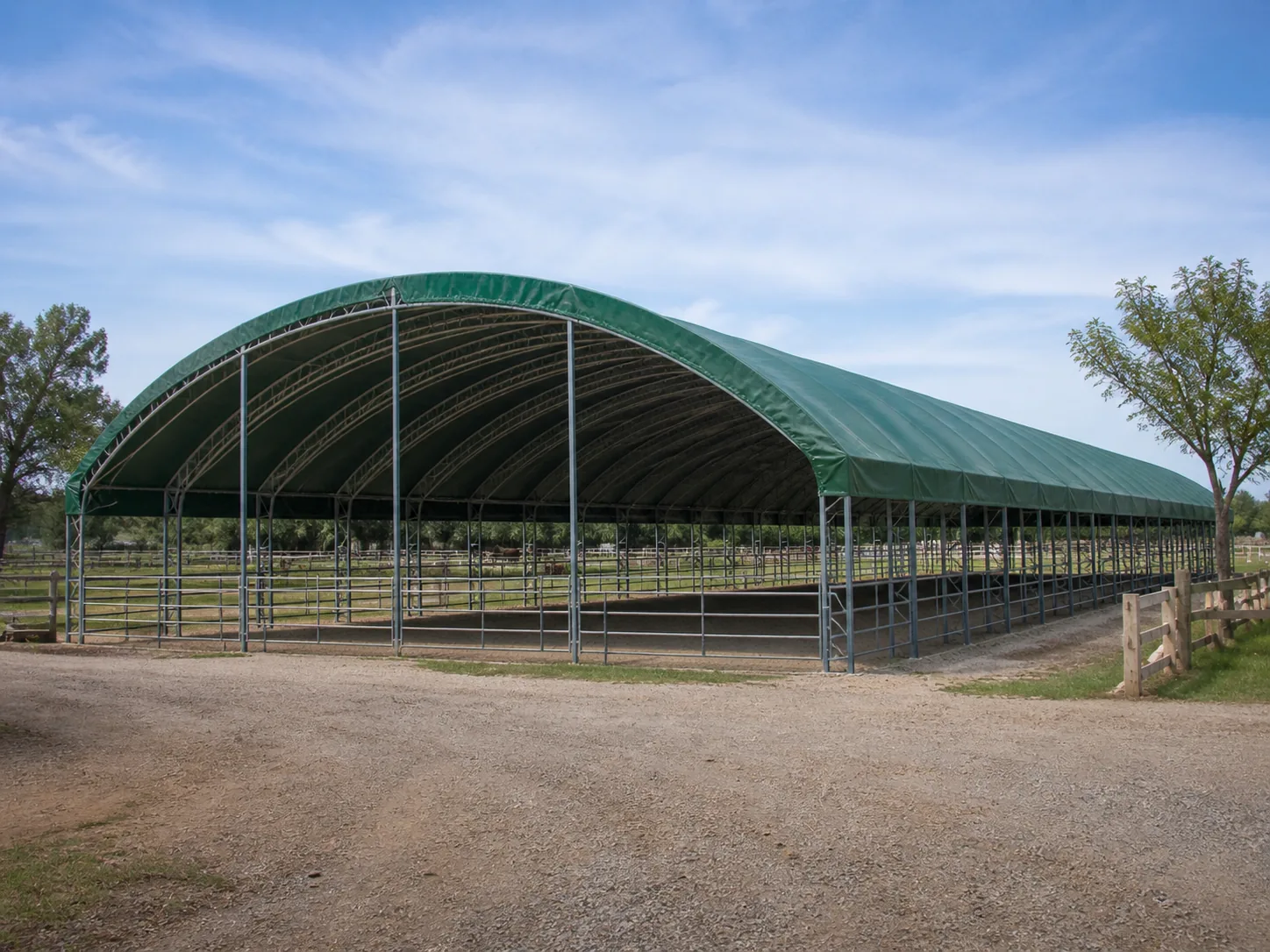 Cobertura para Picadeiro 25 × 45 × 7 m