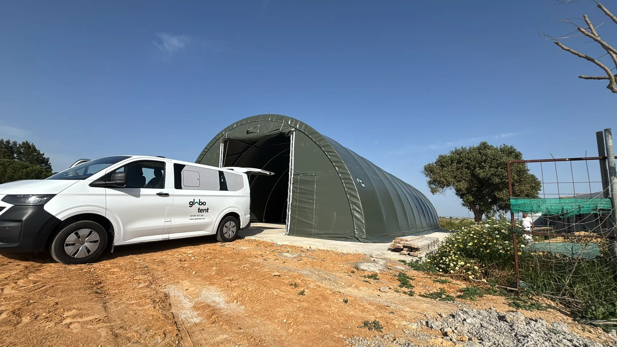 Tenda Agrícola 12,20 × 15 × 6,10 m