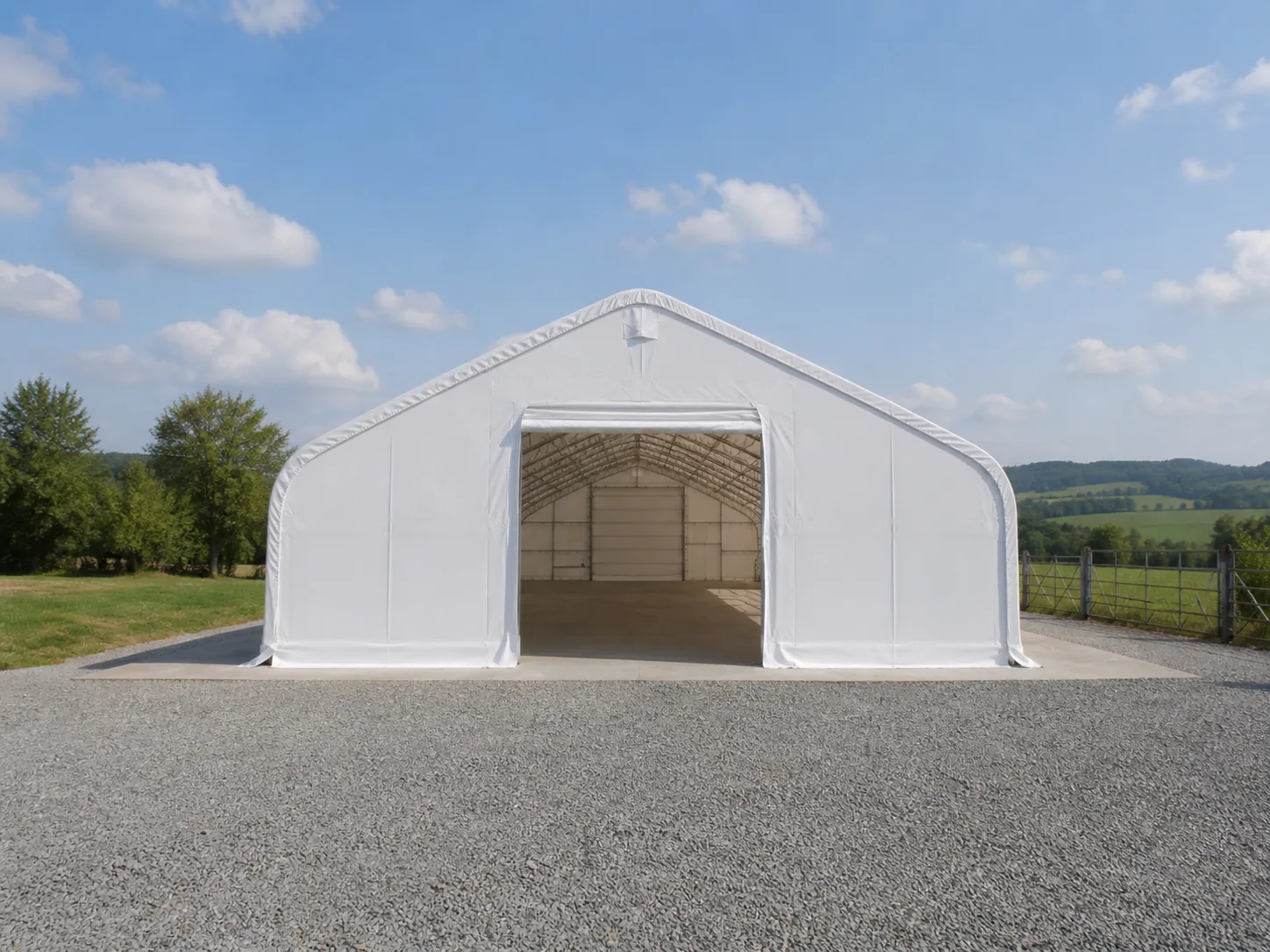Tenda de Armazenagem 12,20 × 24 × 6,40 m