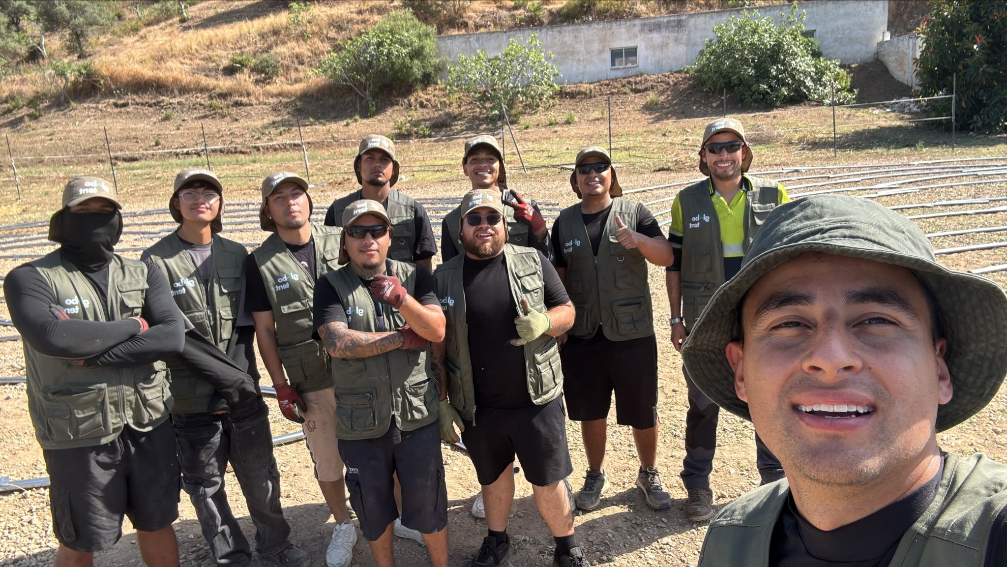 Equipa da Globotent em obra